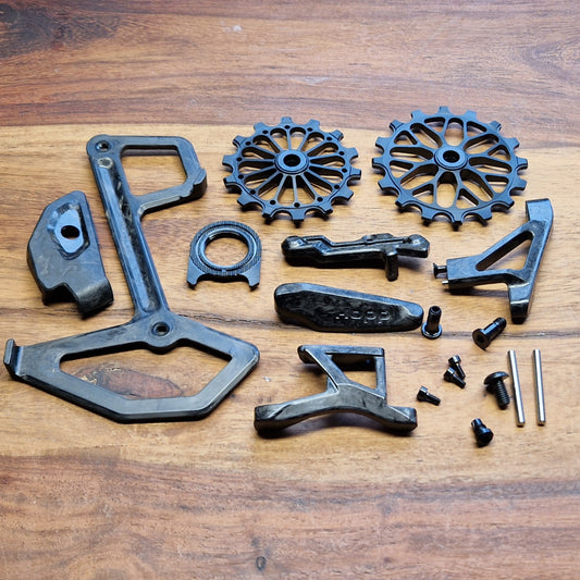 DIY carbon upgrade kit stage 2.1 for SRAM transmission derailleur