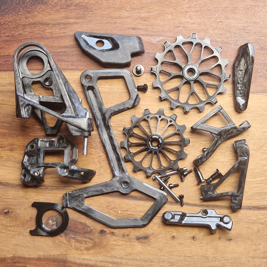 DIY carbon upgrade kit stage 3.1 for SRAM transmission derailleur