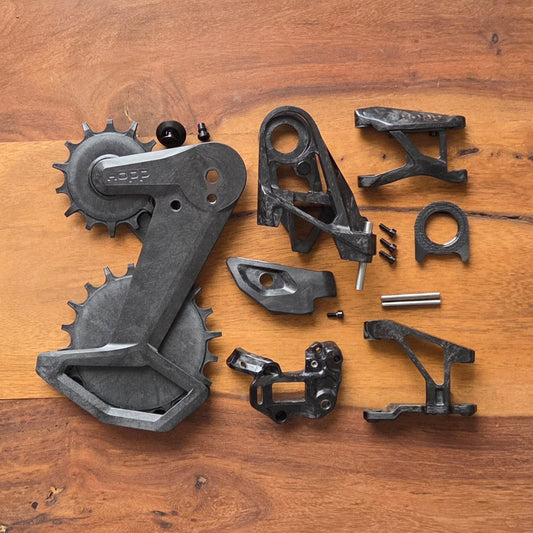 DIY carbon upgrade kit stage 3.1 for SRAM transmission derailleur