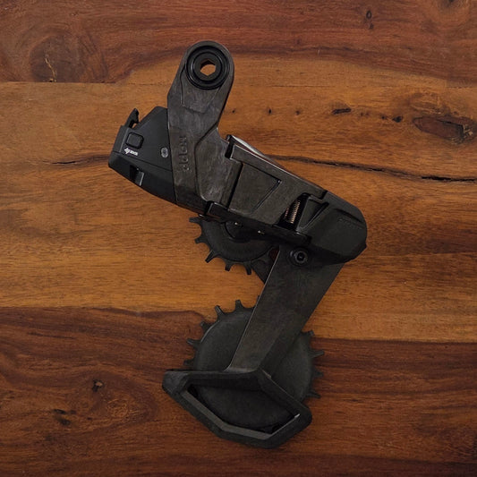 SRAM RED XPLR t-type derailleuer with full carbon upgrade + carbon oversize cage